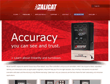 Tablet Screenshot of alicat.com
